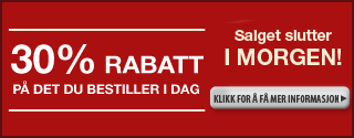 30 % rabatt på hele området eller