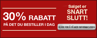 30 % rabatt på hele området eller