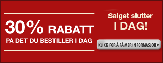 30 % rabatt på hele området eller