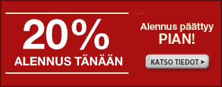20 %:n alennus