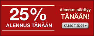 25 %:n alennus