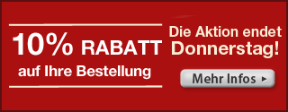 10% Rabatt auf alles!