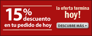 ¡Ahorre un 15%!