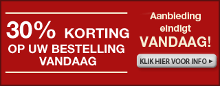 30% korting op gehele website