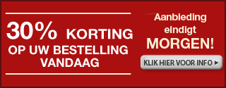 30% korting op gehele website