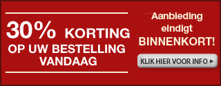 30% korting op gehele website