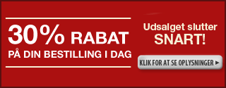 30% rabat på hele hjemmesiden eller