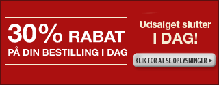 30% rabat på hele hjemmesiden eller