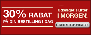 30% rabat på hele hjemmesiden eller