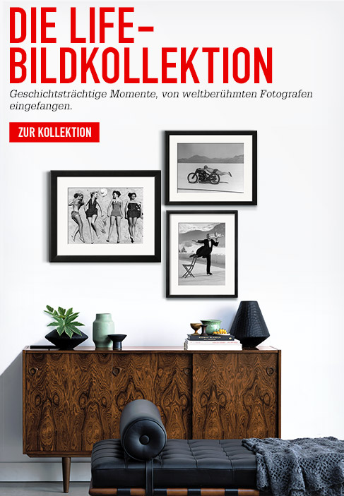 Die LIFE&ndash;Bildkollektion. Geschichtstr&auml;chtige Momente, von weltber&uuml;hmten Fotografen eingefangen. ZUR KOLLEKTION