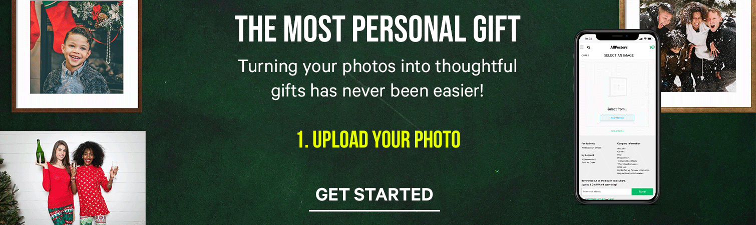The Most Personal Gift. Turning your photos into thoughtful gifts has never been easier! 1. Upload your photo
2. Choose your framing or mounting style 3. Boom! Your gift ships fast. GET STARTED.>